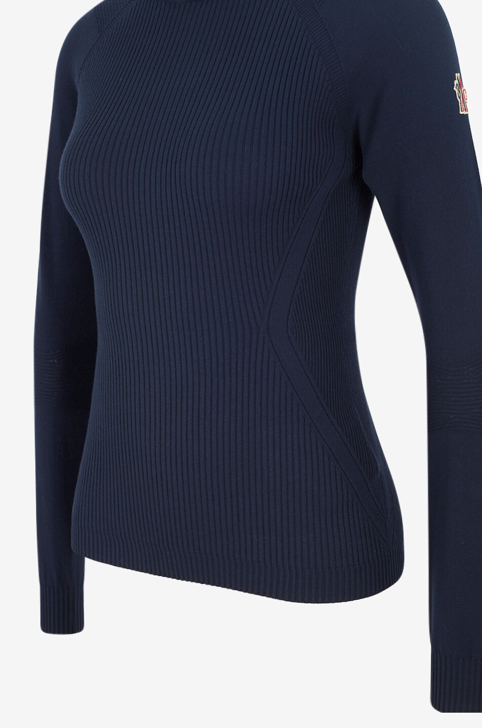 MONCLER GRENOBLE Pullover mit Rundhalsausschnitt aus Viskosemischung Damen BLAU 3