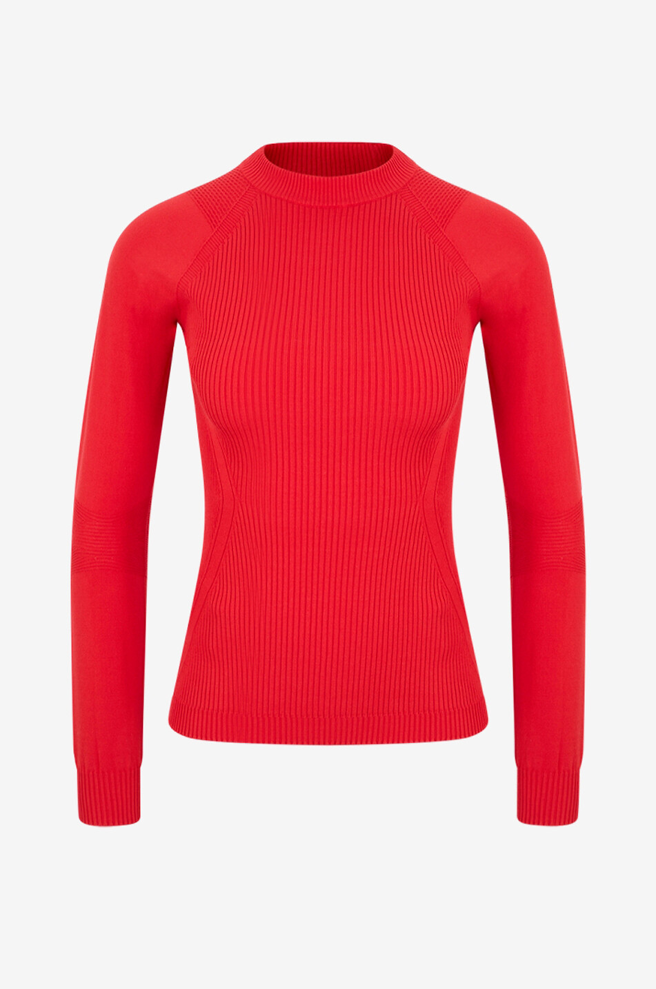 MONCLER GRENOBLE Pullover mit Rundhalsausschnitt aus Viskosemischung Damen ROT 1