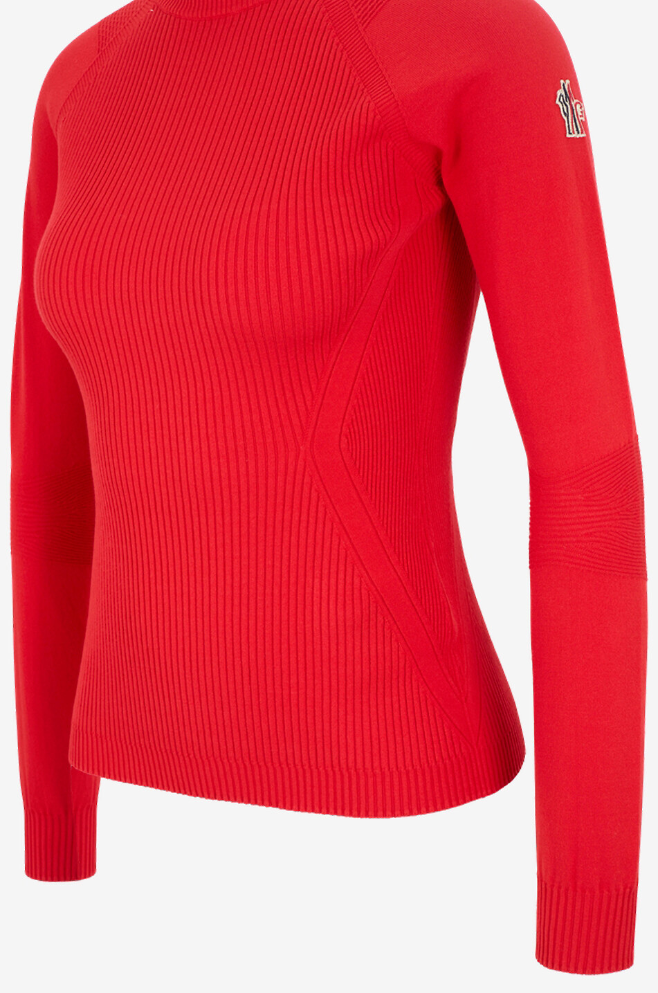 MONCLER GRENOBLE Pullover mit Rundhalsausschnitt aus Viskosemischung Damen ROT 3