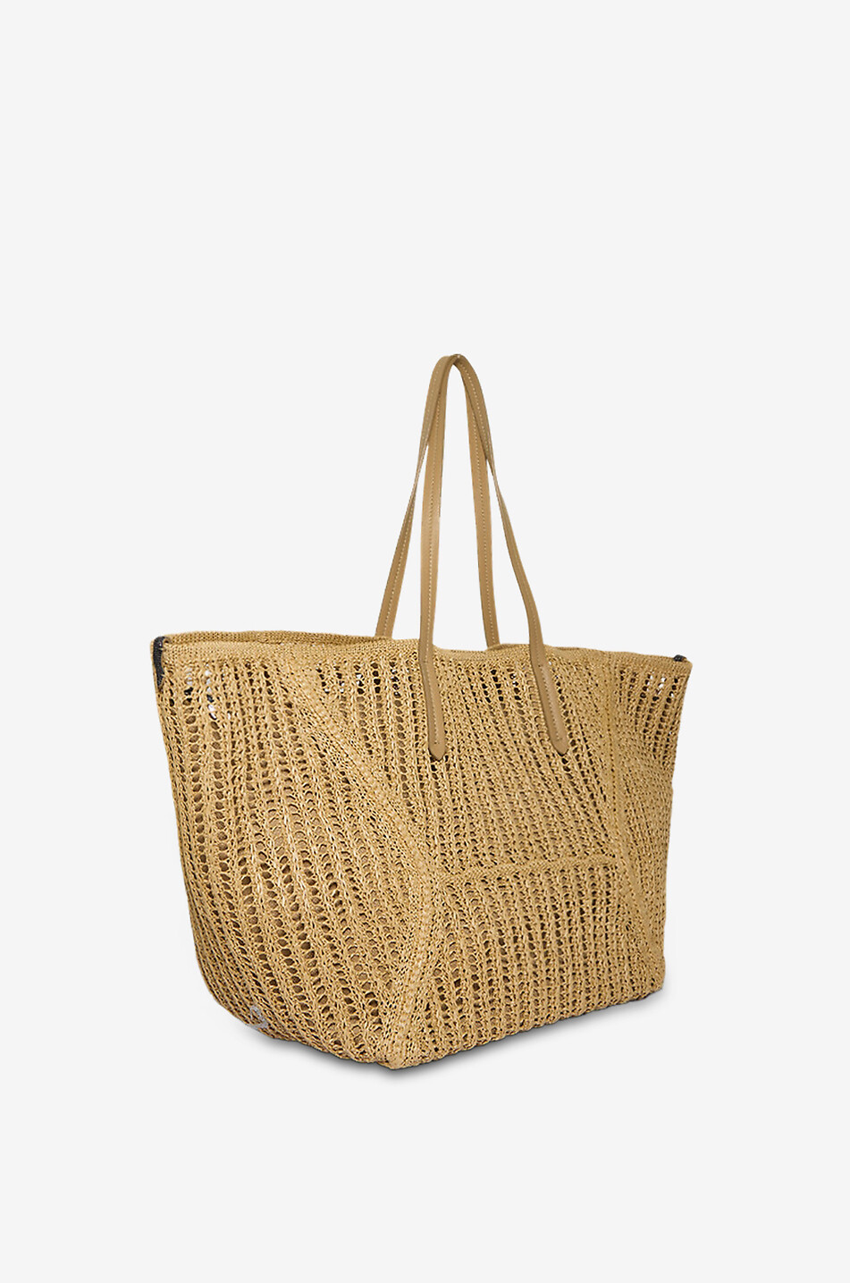 BRUNELLO CUCINELLI BC Duo trapeze raffia tote bag Women BROWN 2