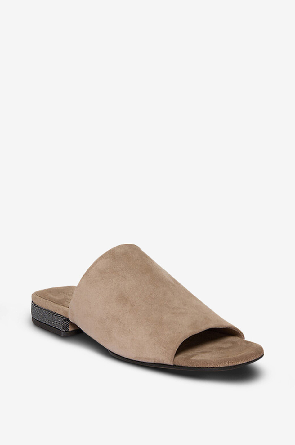 Flache Pantoletten aus Wildleder Monile 20
