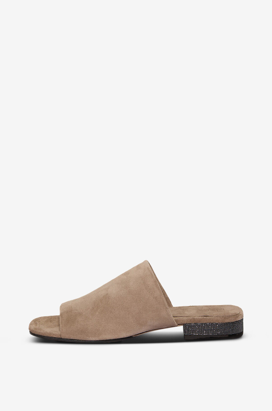 BRUNELLO CUCINELLI Flache Pantoletten aus Wildleder Monile 20 Damen KAMELFARBEN 3