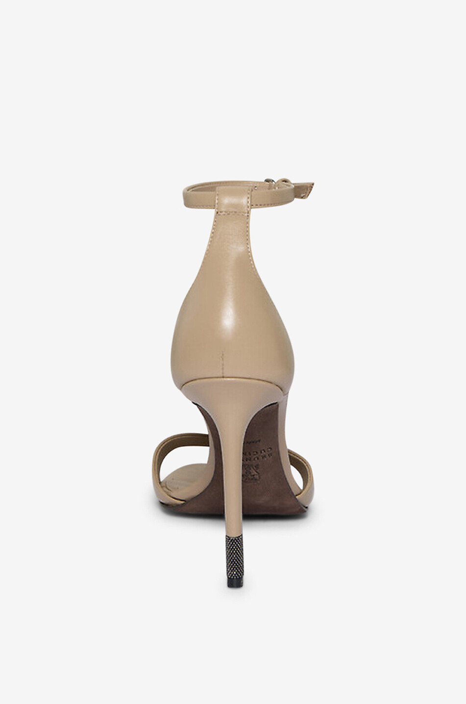 BRUNELLO CUCINELLI Monile 100 heeled nappa leather sandals Women [akeneo-beigefonce] 4