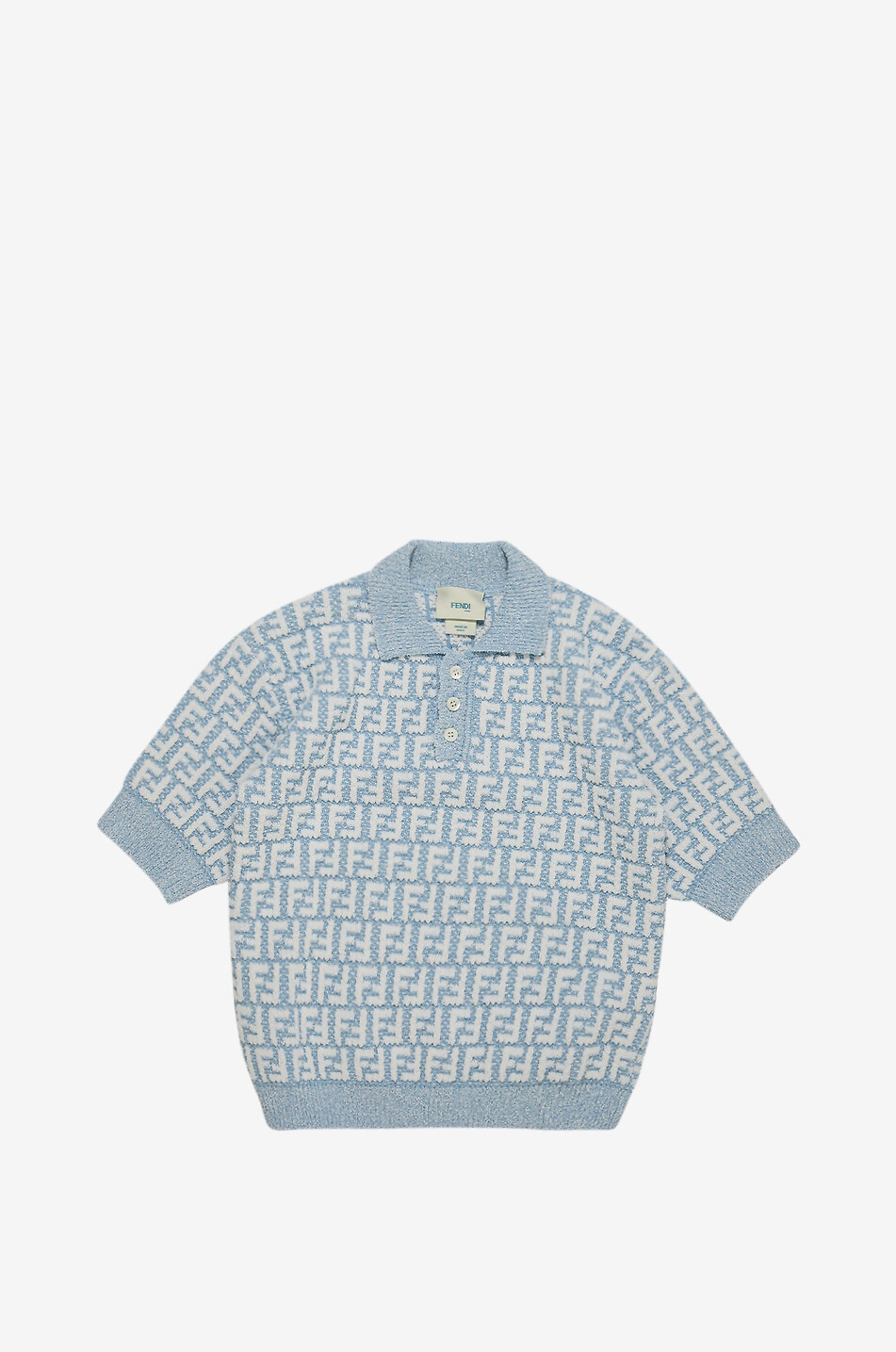 Jungen-Kurzarm-Jacquard-Strick-Polohemd FF