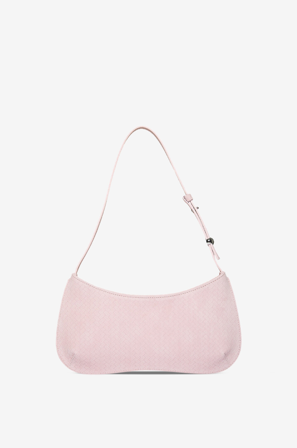 JACQUEMUS Sac porté épaule en cuir tressé Le Bisou Femme ROSE CLAIR 3