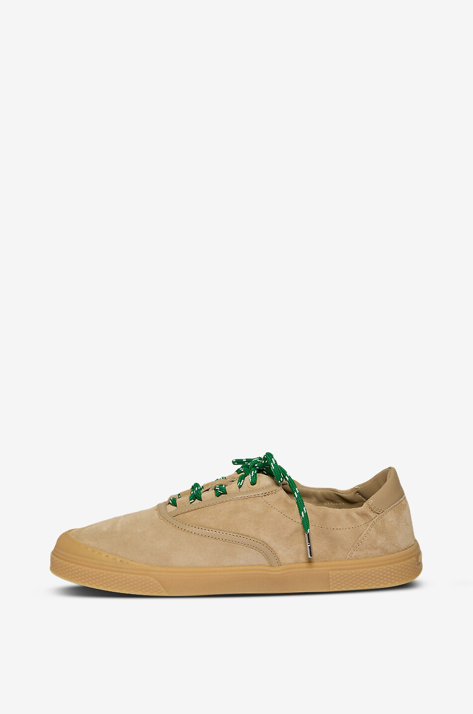 MONCLER Vera Leisure suede low-top lace-up sneakers Men BEIGE 3