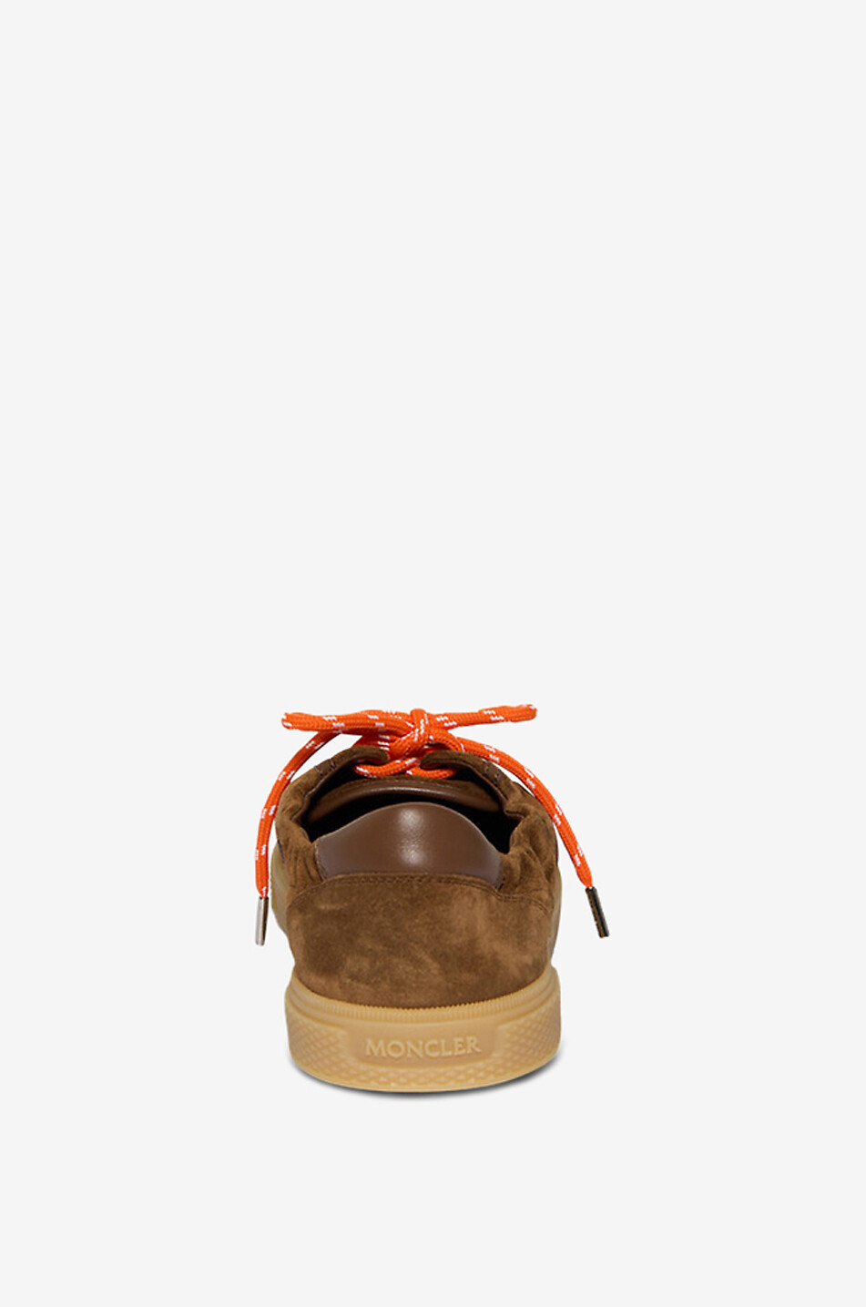 MONCLER Niedrige Schnürsneakers aus Wildleder Vera Leisure Herren BRAUN 4