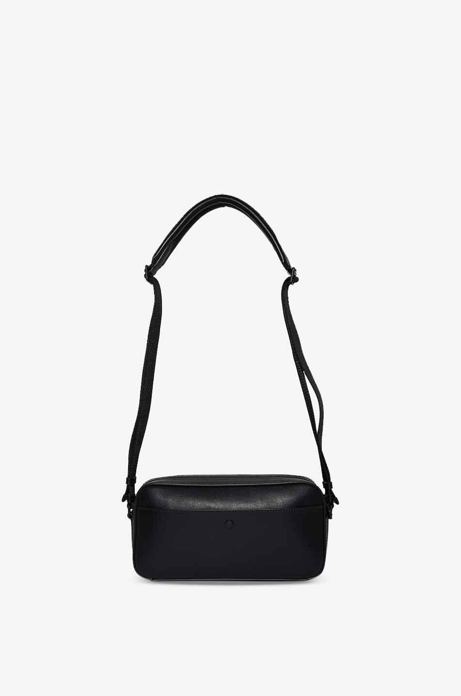 MONCLER Sac porté épaule en cuir lisse Carlo Homme NOIR 3