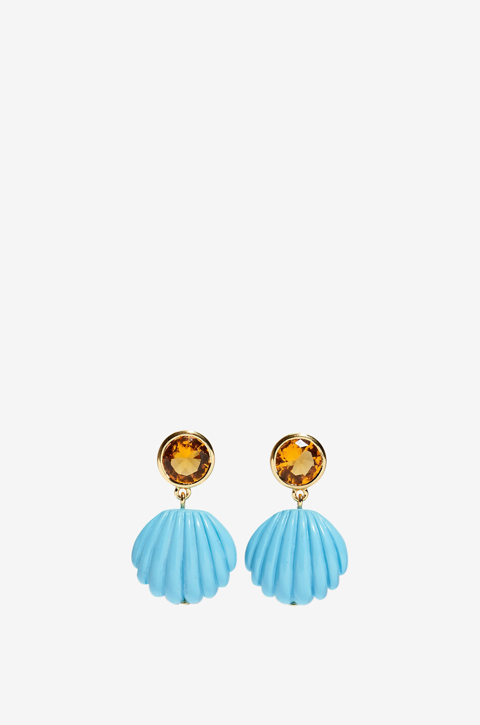 Boucles d'oreilles pendantes dorées Kai Pool