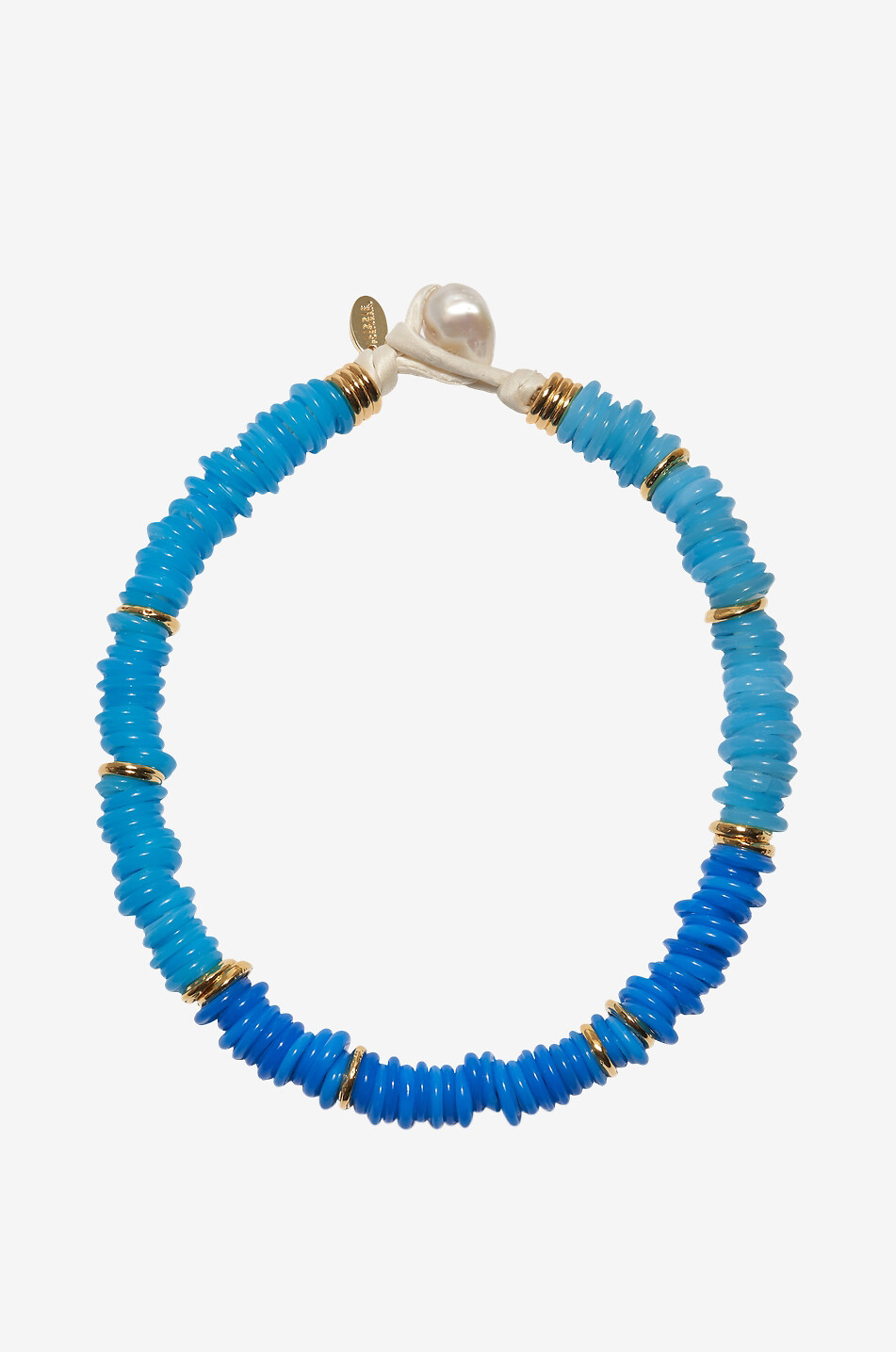LIZZIE FORTUNATO Collier ras du cou en perles de verre Lita Azzura Femme BLEU 1