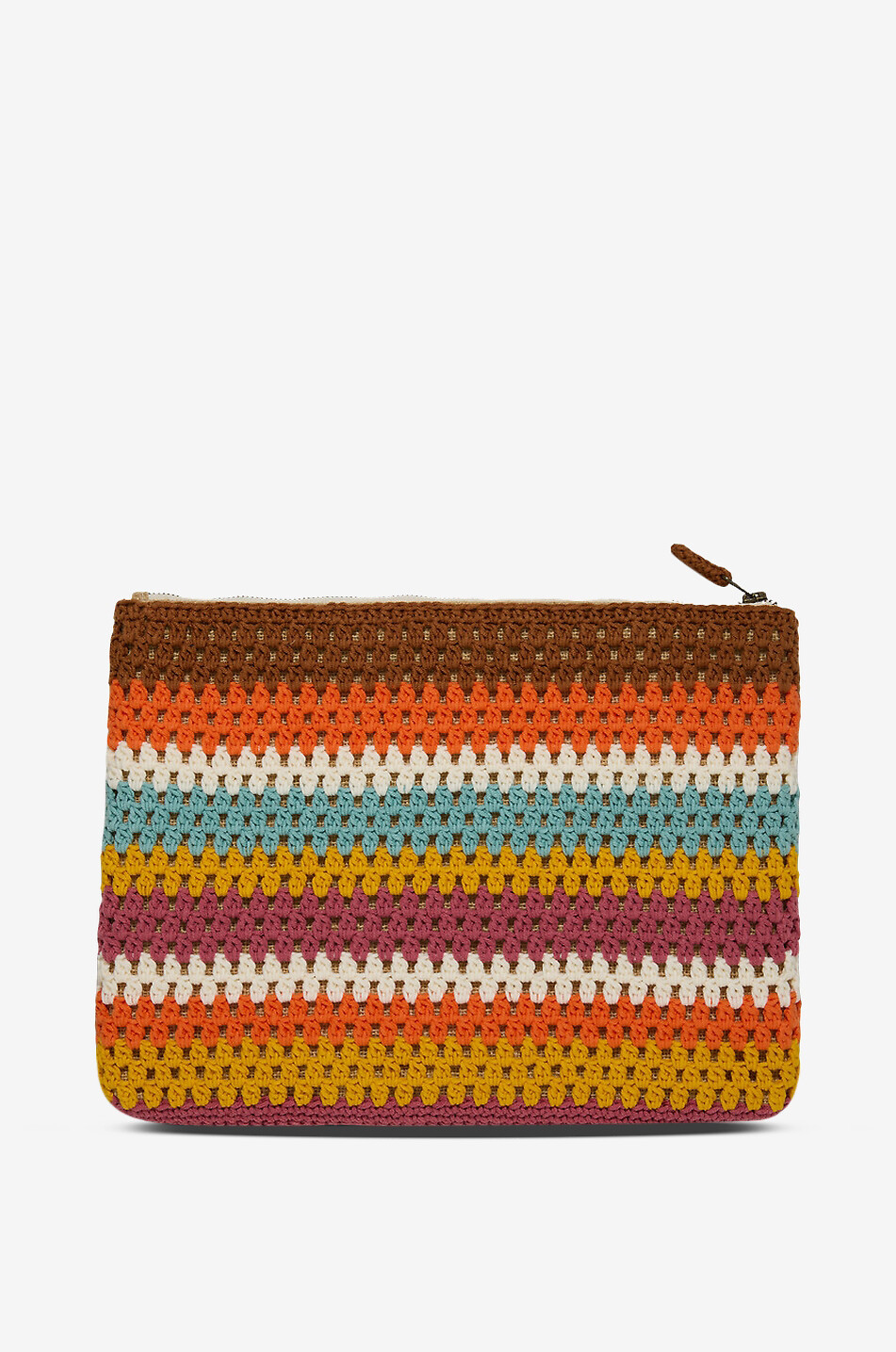 MARIEMARIE AMSTERDAM Housse pour ordinateur portable en coton biologique rayé Moi Femme MARRON 2