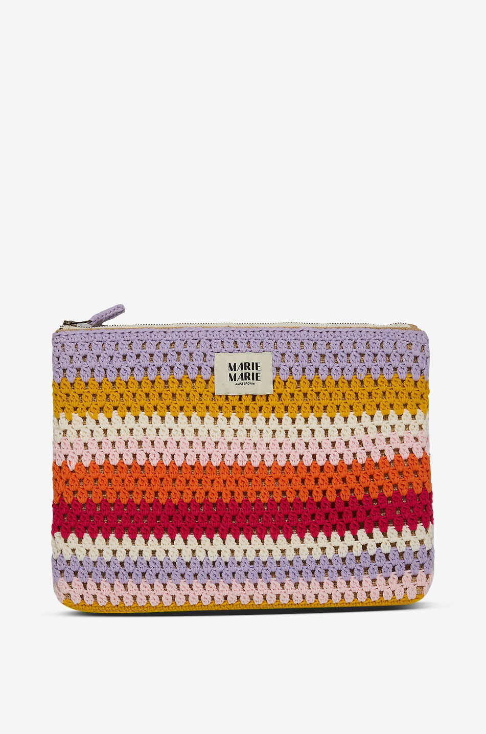 Moi striped organic cotton laptop sleeve