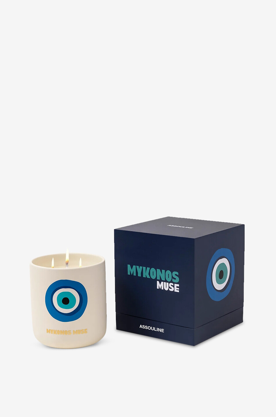 ASSOULINE Duftkerze aus Keramik Mykonos Muse 1000 g Haus BLAU 1