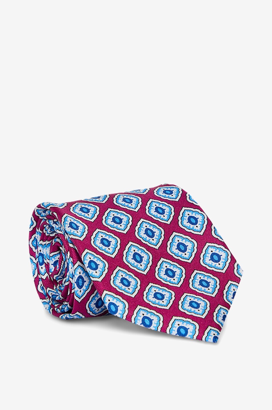 Cravate à motifs fantaisie en soie