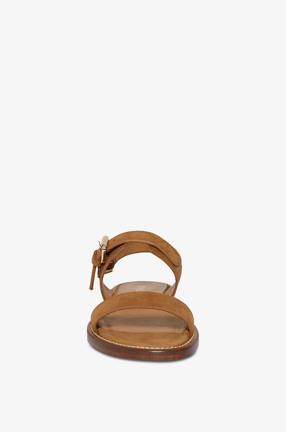 BONGENIE Flache Sandalen aus Wildleder Qi Damen HELLBRAUN 2