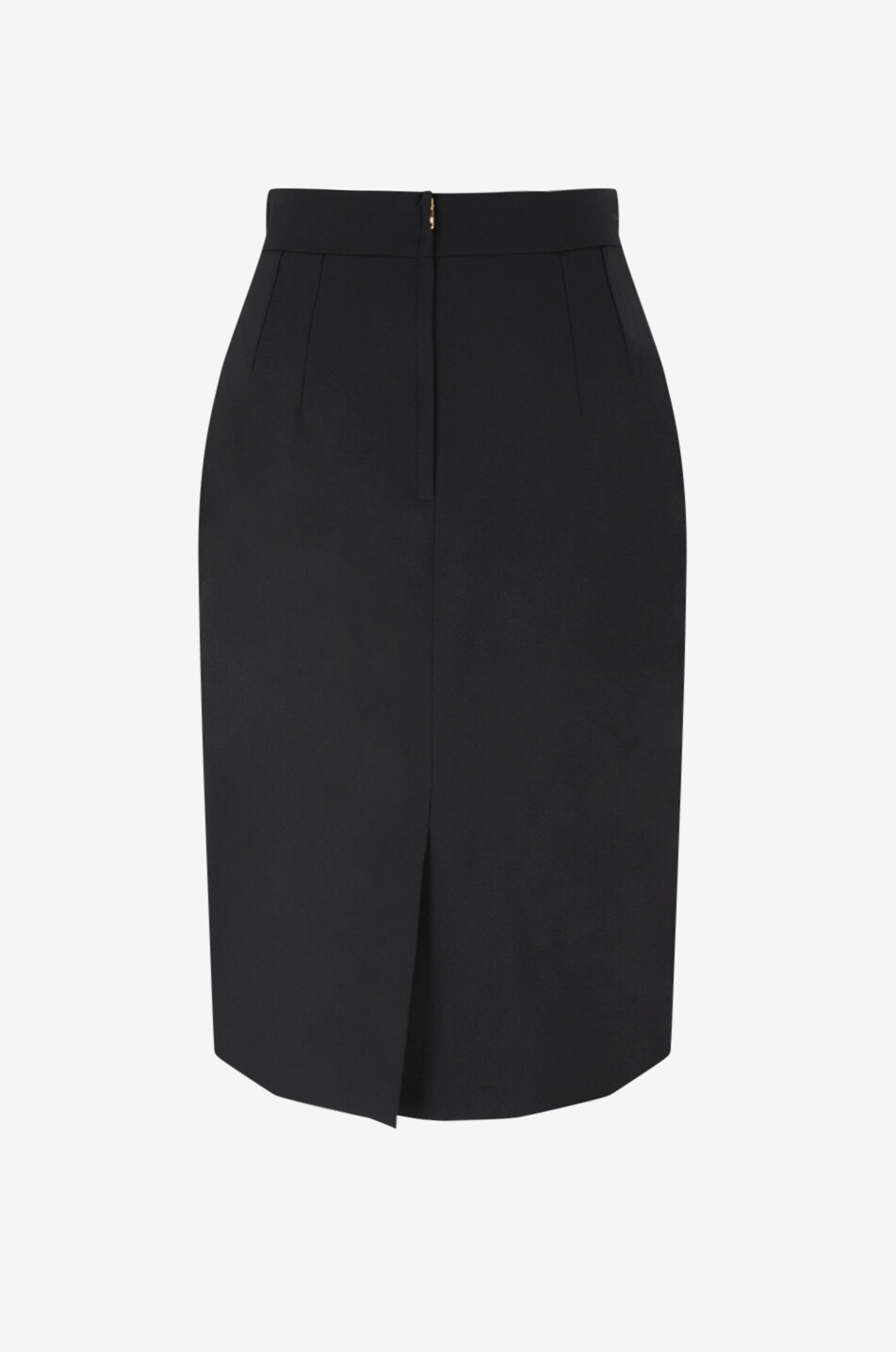 DOLCE & GABBANA Jupe mi-longue en sergé de laine vierge Femme NOIR 2