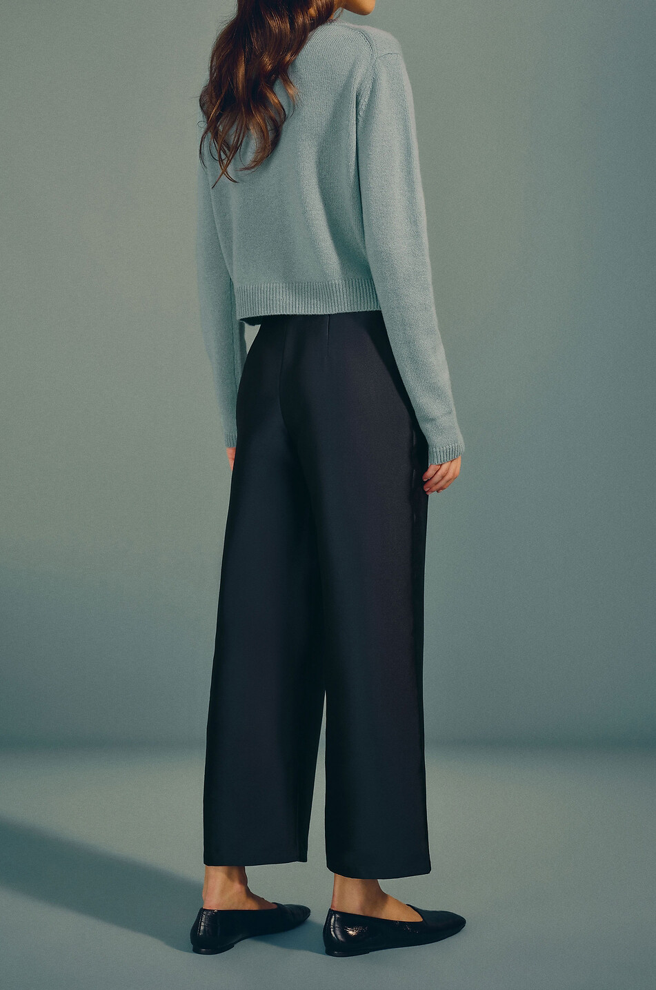 REFORMATION Clara blended cashmere crew neck cardigan Women LIGHT BLUE 3