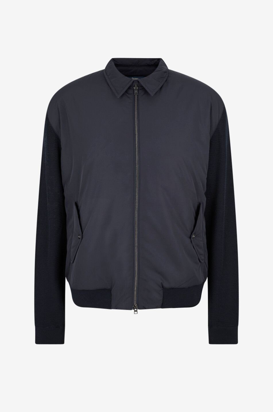 Shirt collar cotton bomber jacket