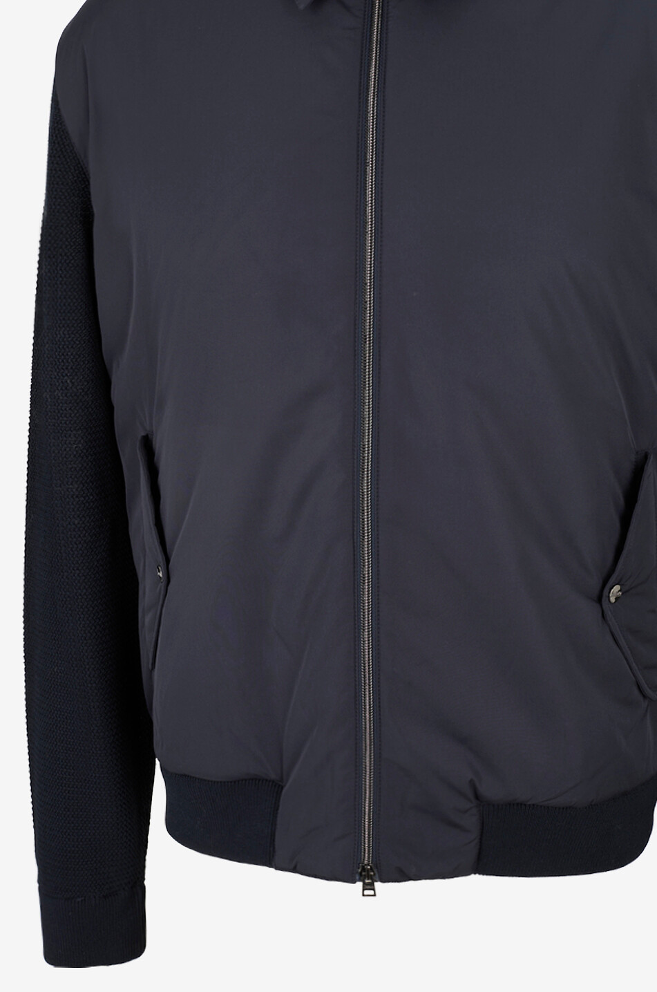 HERNO Shirt collar cotton bomber jacket Men DARK BLUE 3