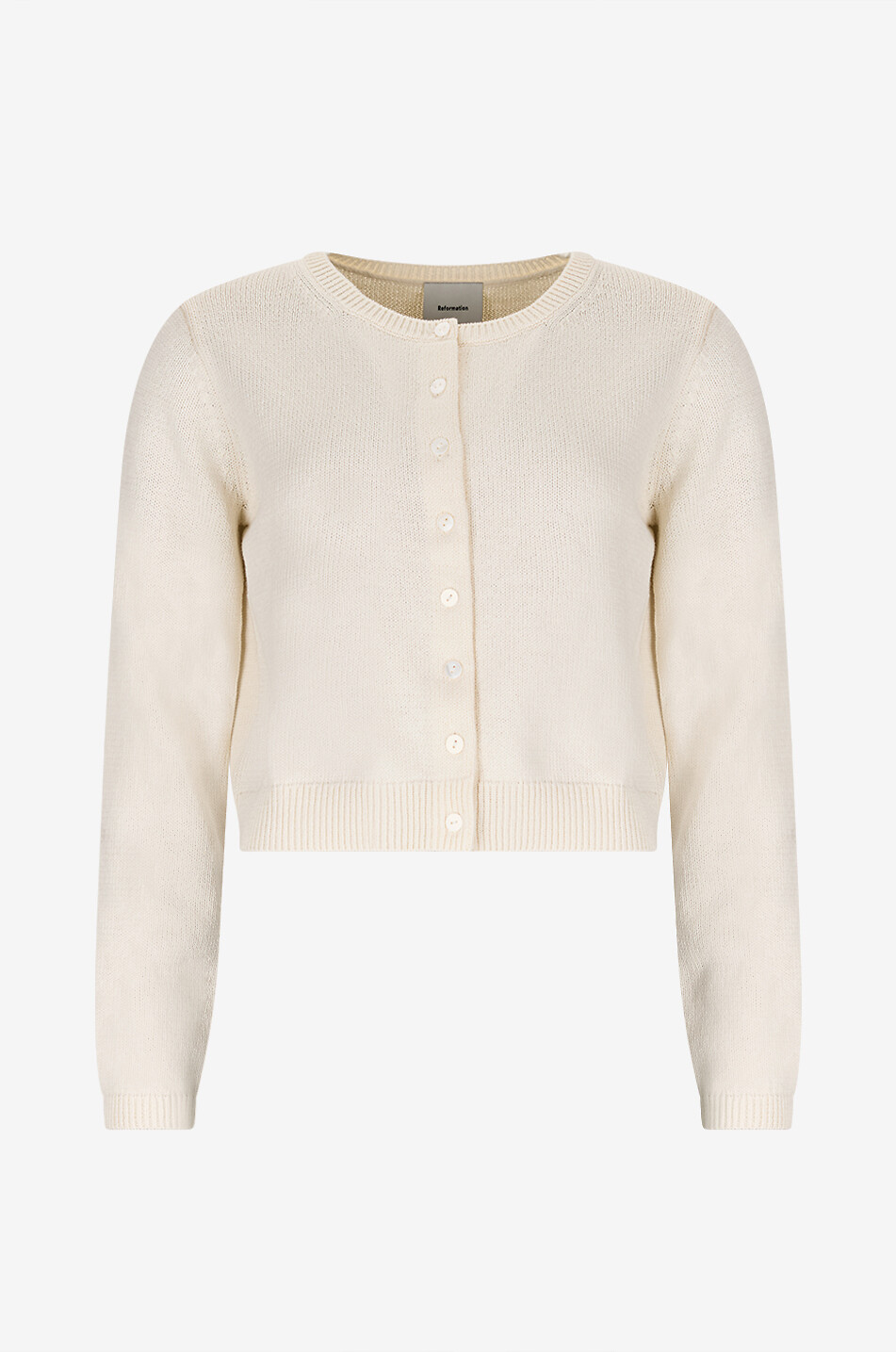 Cardigan mit Rundhalsausschnitt aus Baumwolle Clara