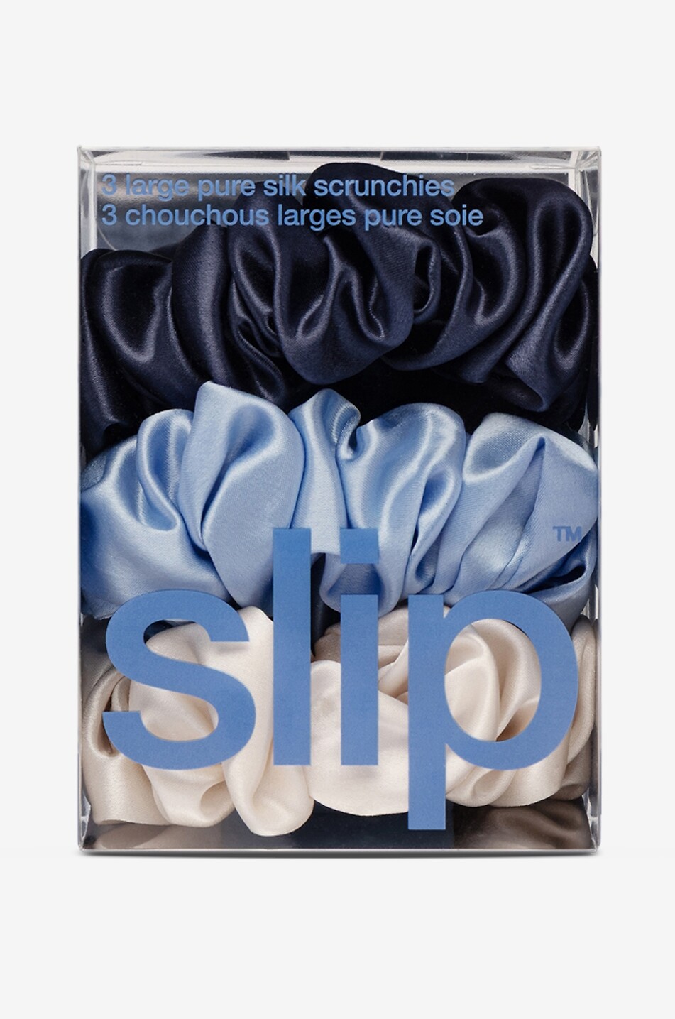 SLIP Lot de 3 élastiques pour cheveux en soie Skye Large Unisexe Incolore 7