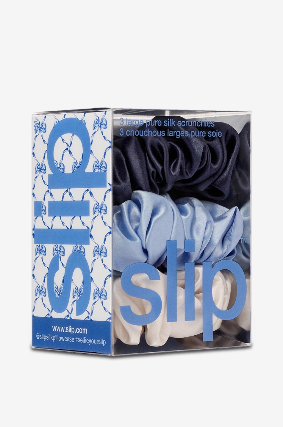 SLIP Lot de 3 élastiques pour cheveux en soie Skye Large Unisexe Incolore 8