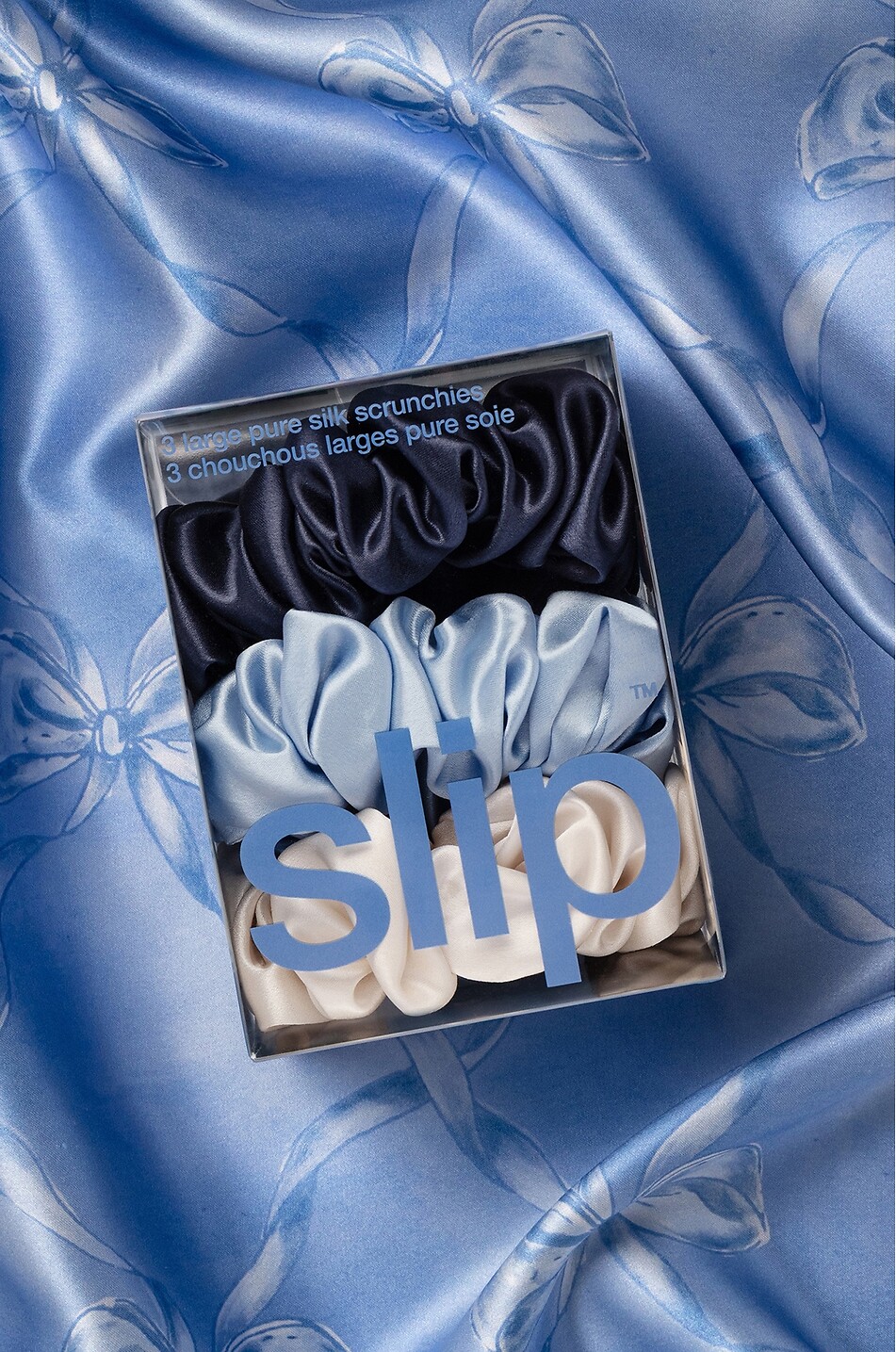 SLIP Lot de 3 élastiques pour cheveux en soie Skye Large Unisexe Incolore 6