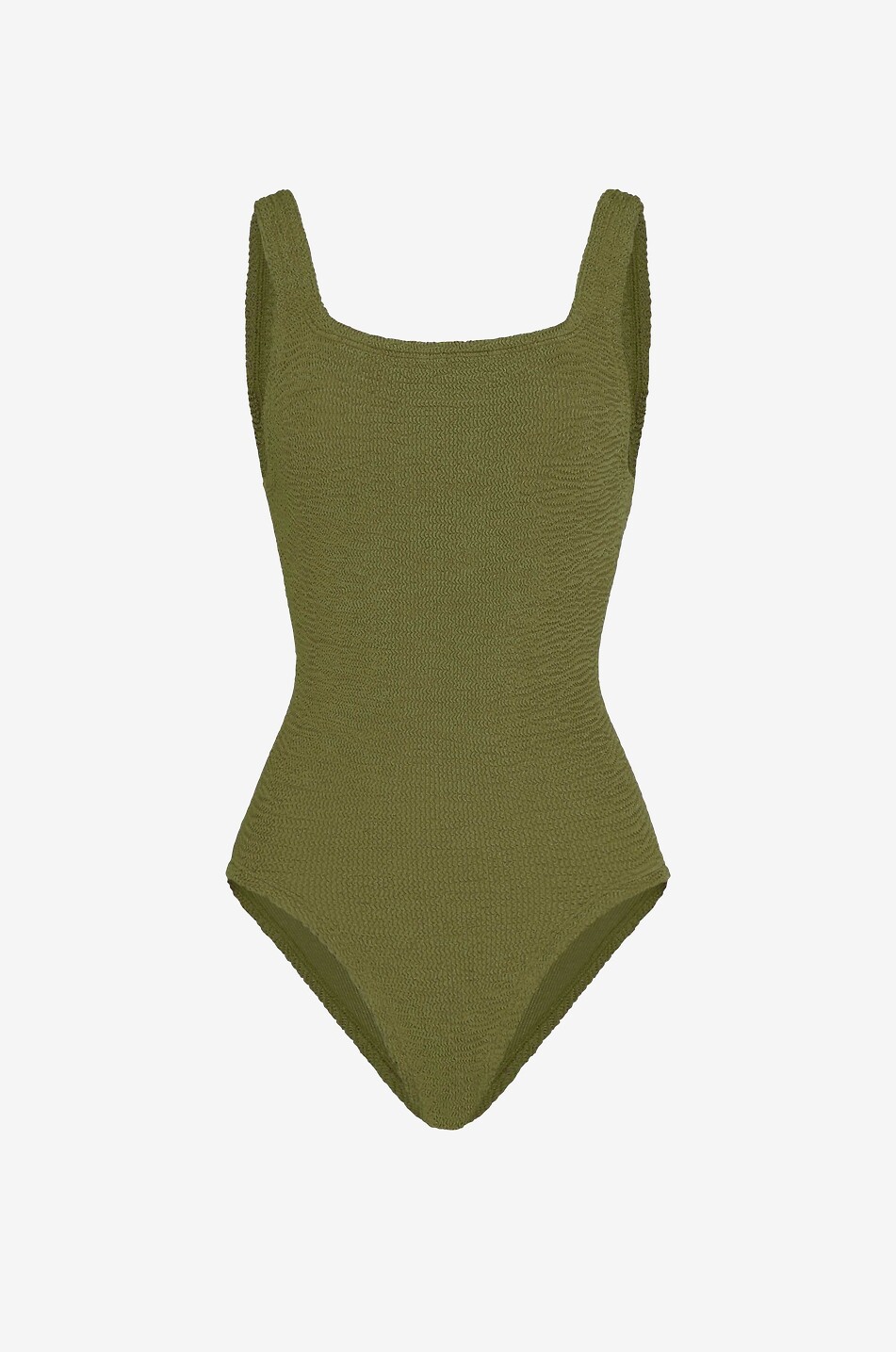 One-piece swimsuit with square neckline