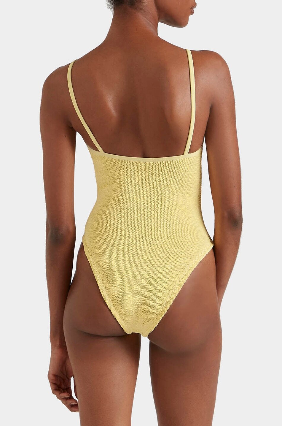 HUNZA G Mia beaded embroidered one-piece swimsuit Women YELLOW 3