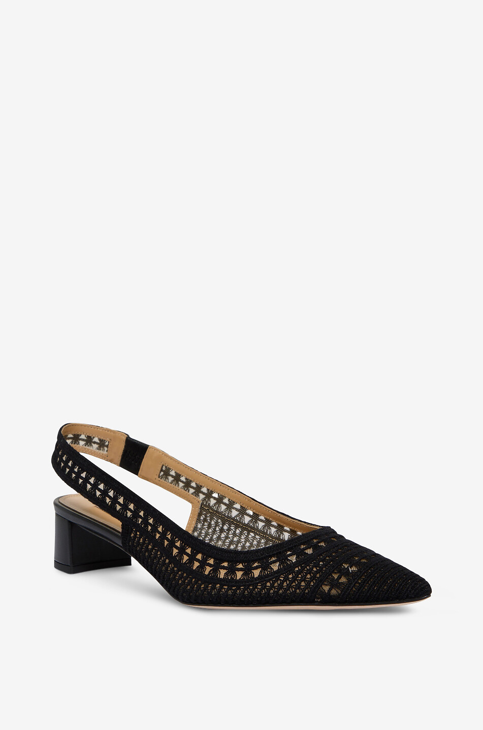 ARTEANA Trieste 35 crochet slingback court shoes Women BLACK 1