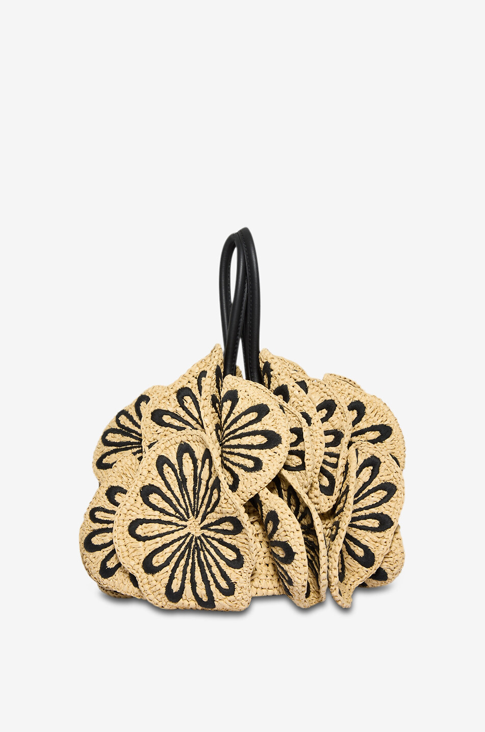 FARM RIO Embroidered raffia handbag Women BEIGE 2