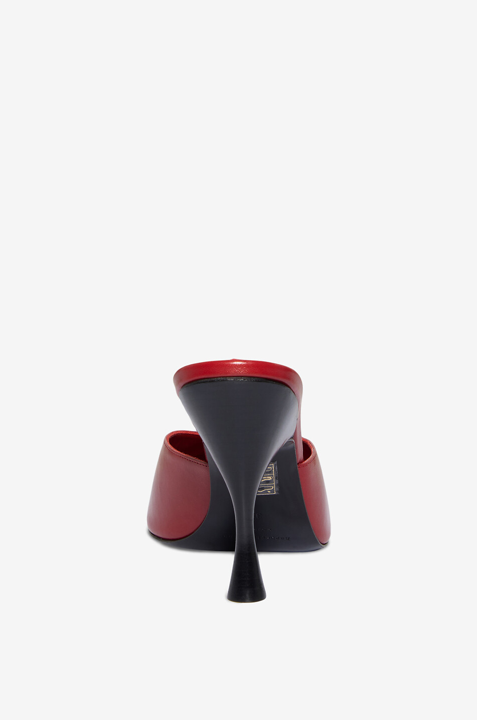HERBERT LEVINE Mules à talons hauts en cuir Sitting Pretty Femme ROUGE 4