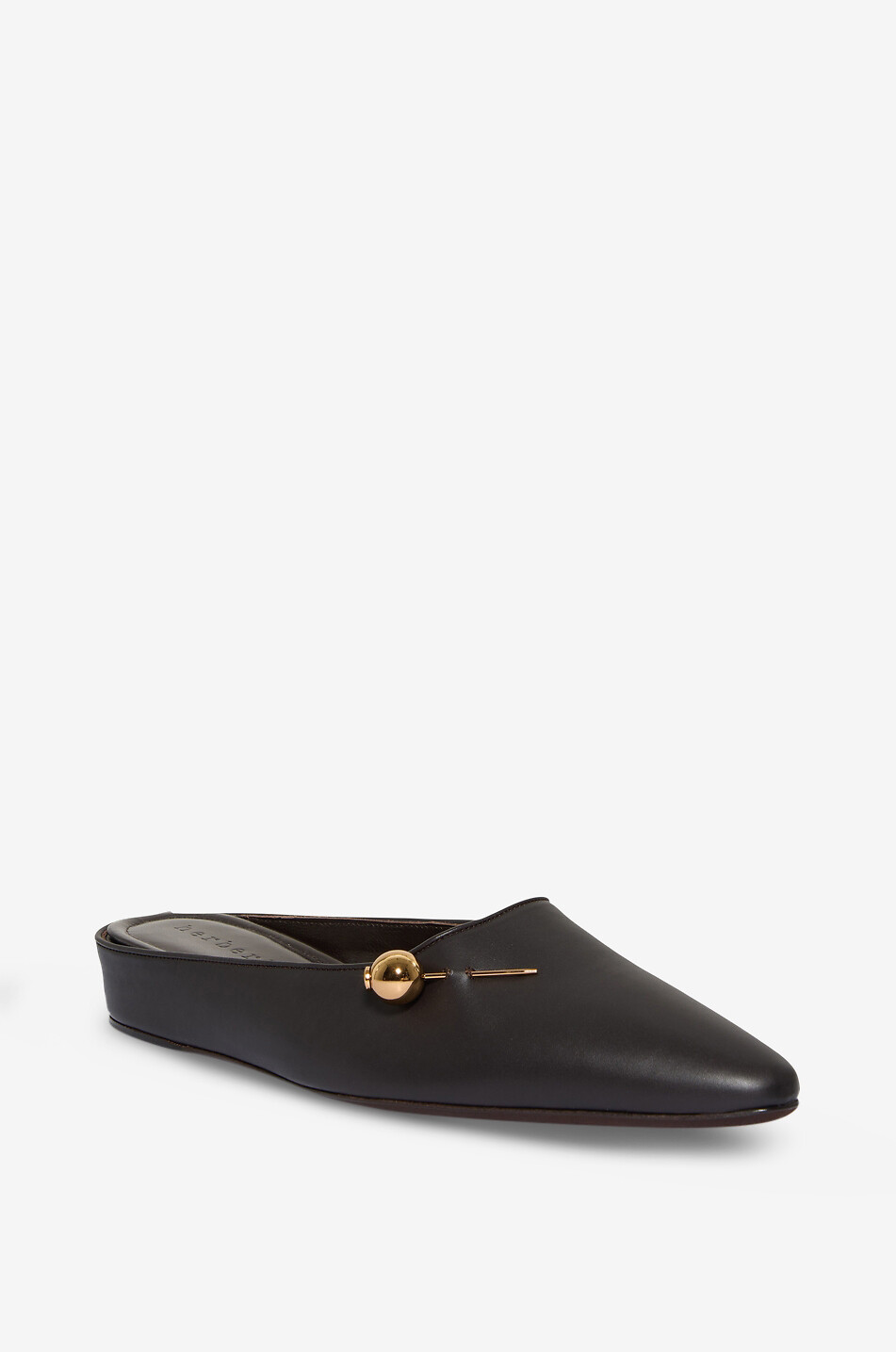 Sleep On It leather low-heeled mules