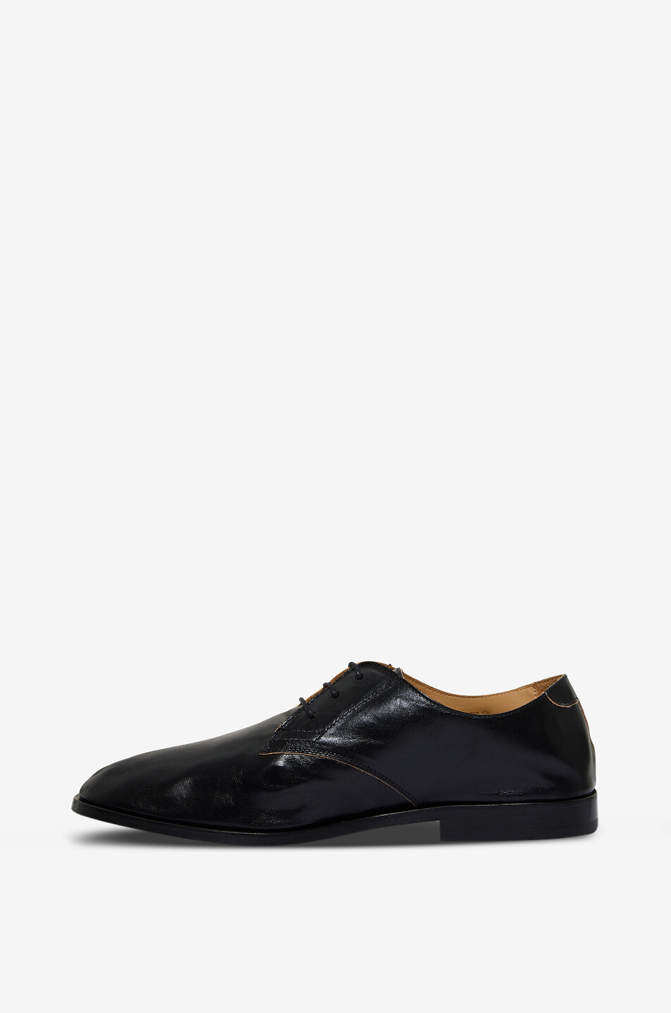OUR LEGACY Chaussures à lacets en cuir vieilli Collapsing Consultant Homme NOIR 3