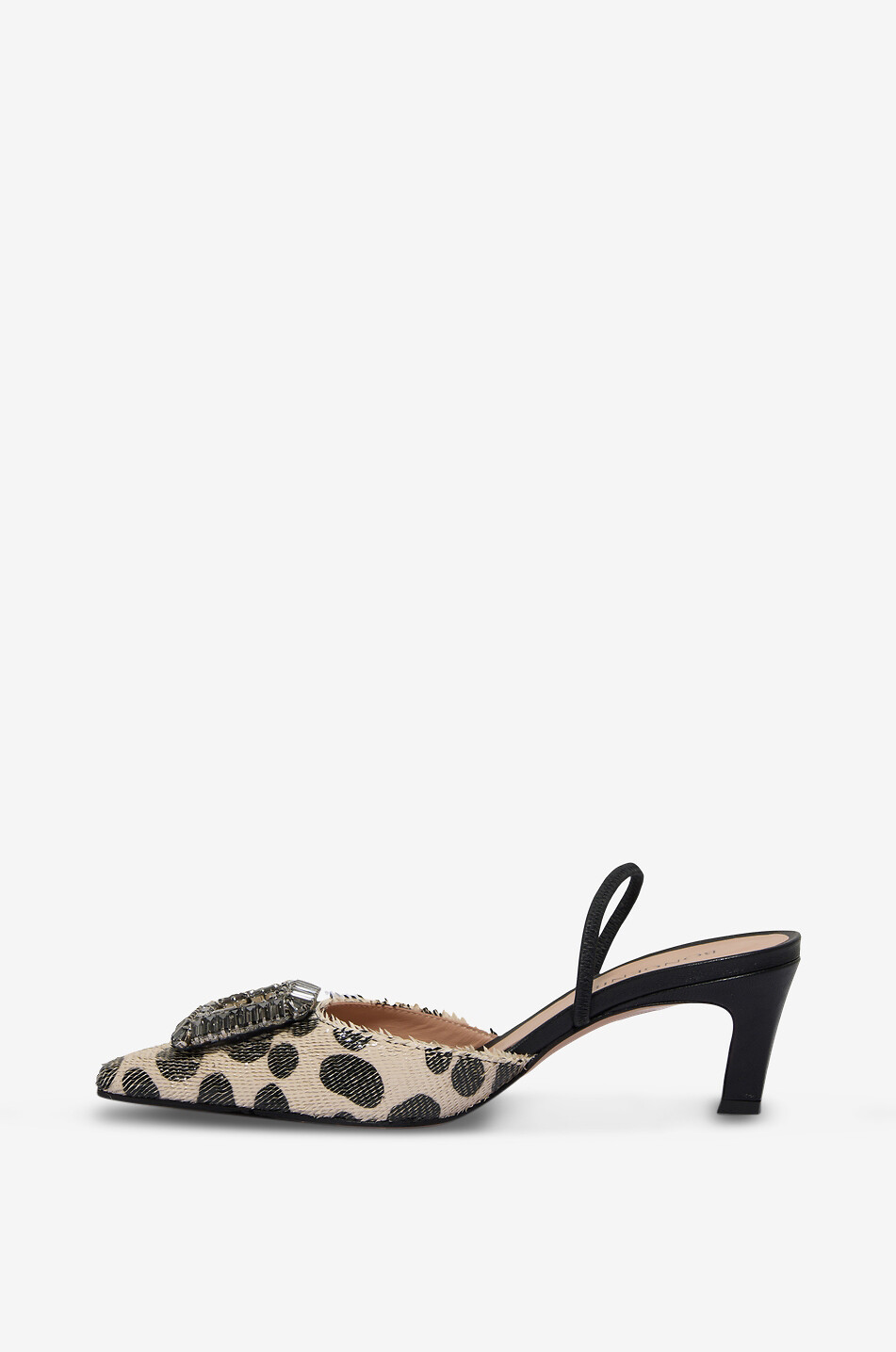 BONGENIE Irene polka dot embellished slingback pumps Women MULTI COLOURED 3