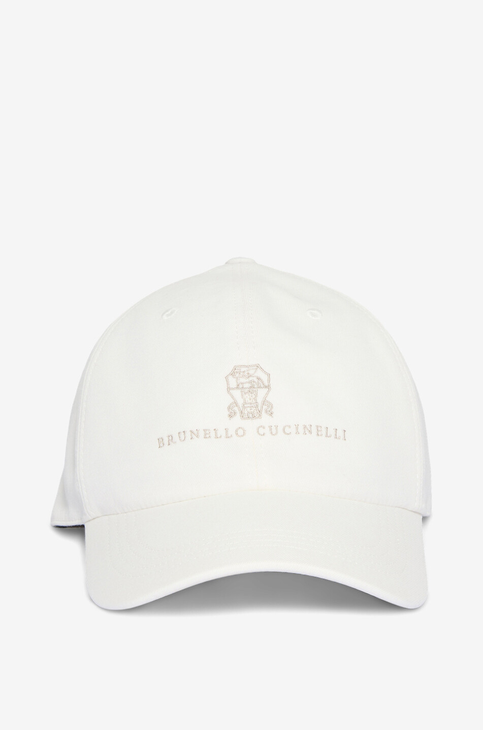Logo embroidered cotton twill cap