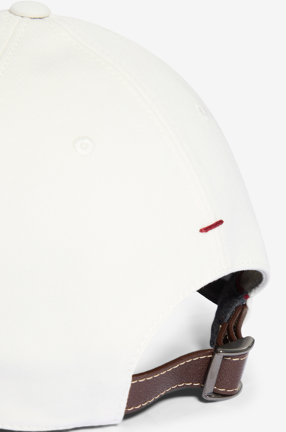 BRUNELLO CUCINELLI Logo embroidered cotton twill cap Men WHITE 3