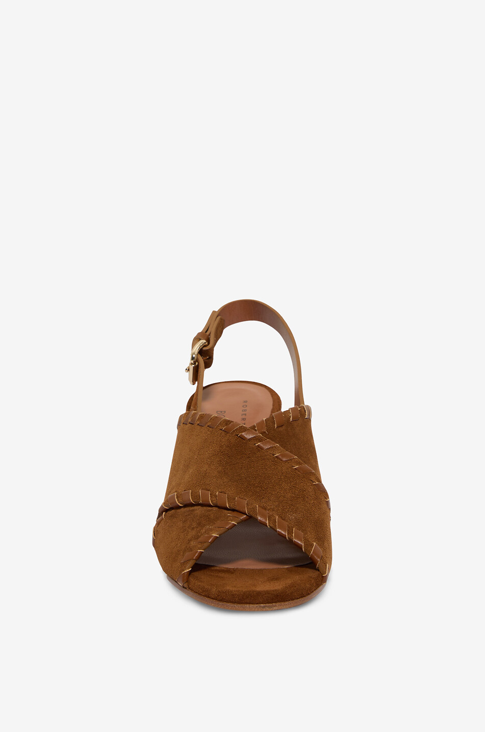 ROBERTO FESTA X BONGÉNIE Sunday suede square-heel sandals Women LIGHT BROWN 2