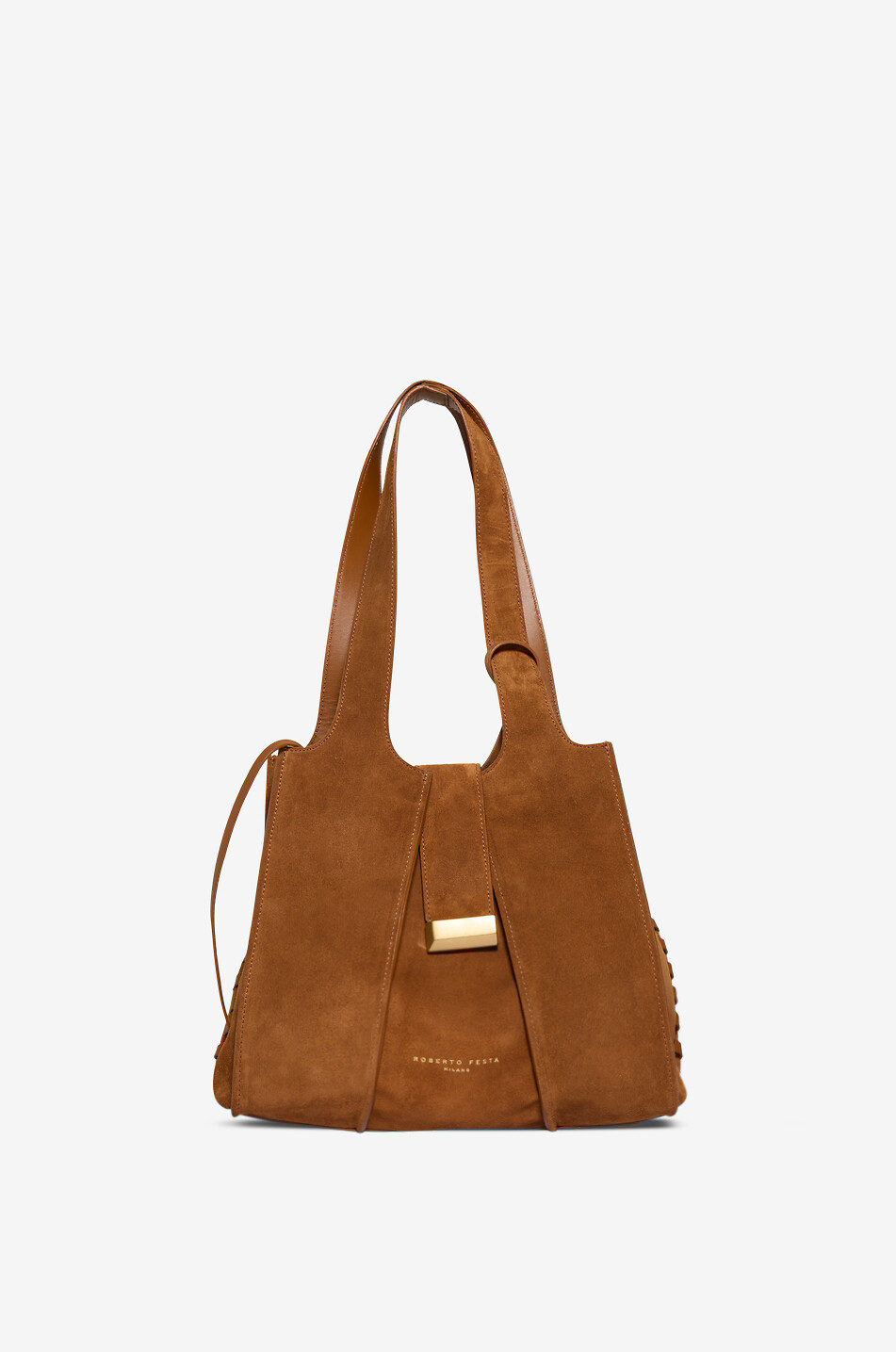 Lili trapeze suede tote bag