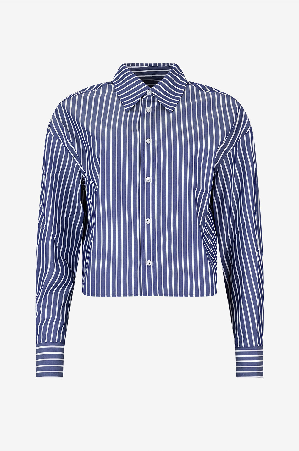 KALLMEYER Tegan striped cotton poplin oversized shirt Women BLUE 1