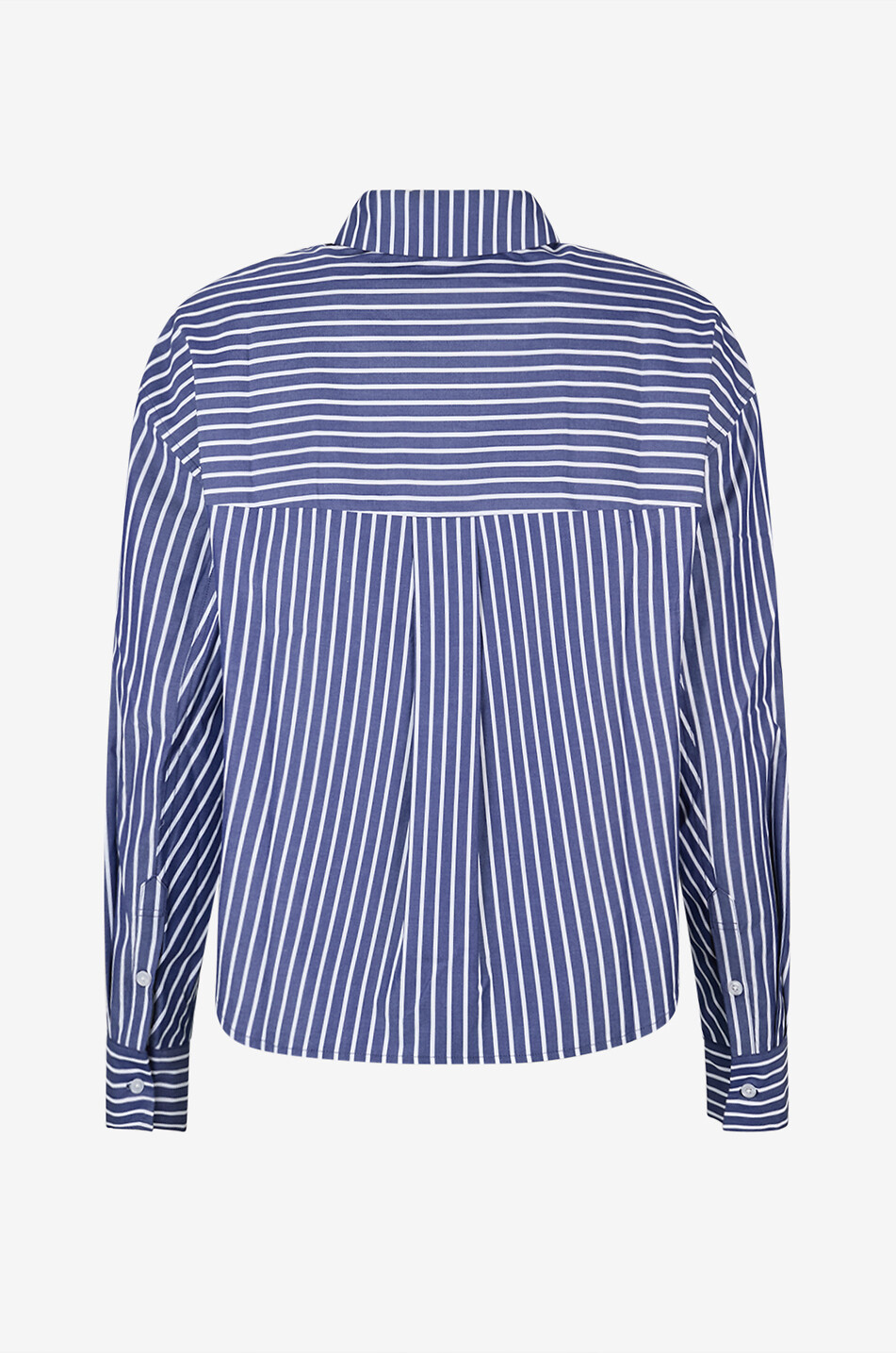 KALLMEYER Tegan striped cotton poplin oversized shirt Women BLUE 2