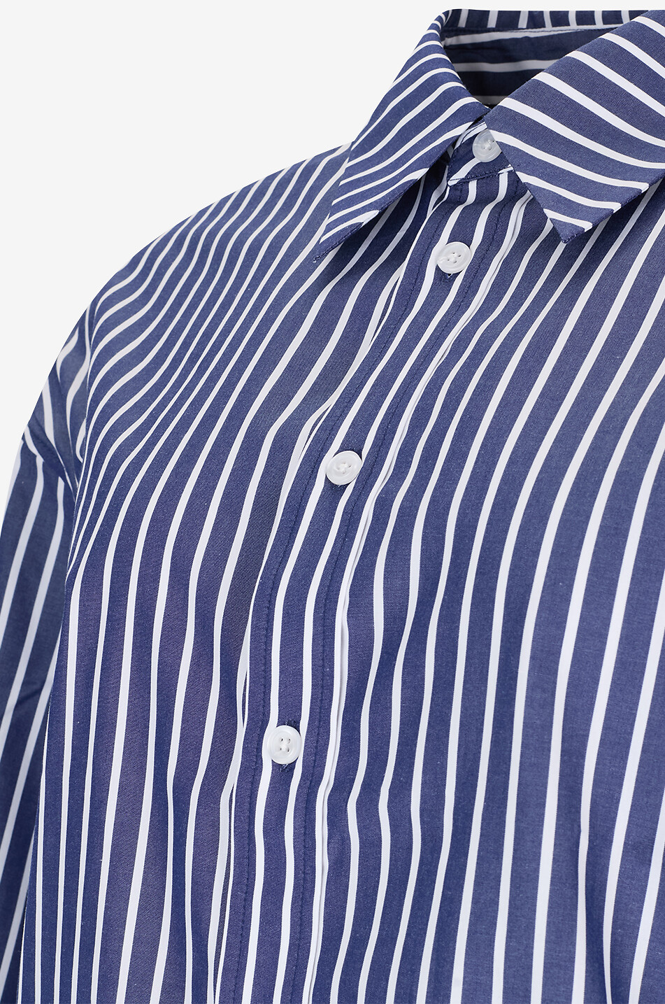 KALLMEYER Tegan striped cotton poplin oversized shirt Women BLUE 3