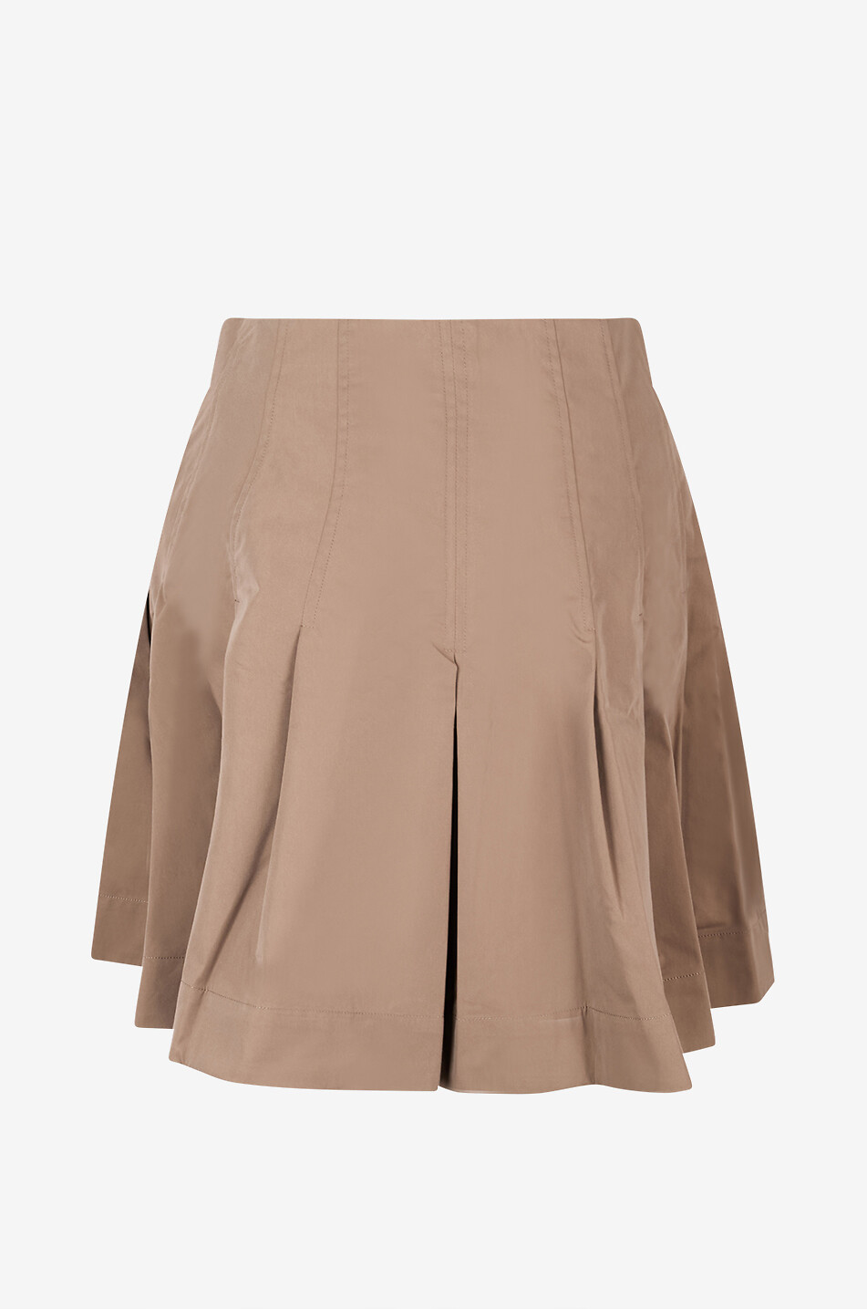 KALLMEYER Sutton godet mini skirt in twill Women BROWN 2