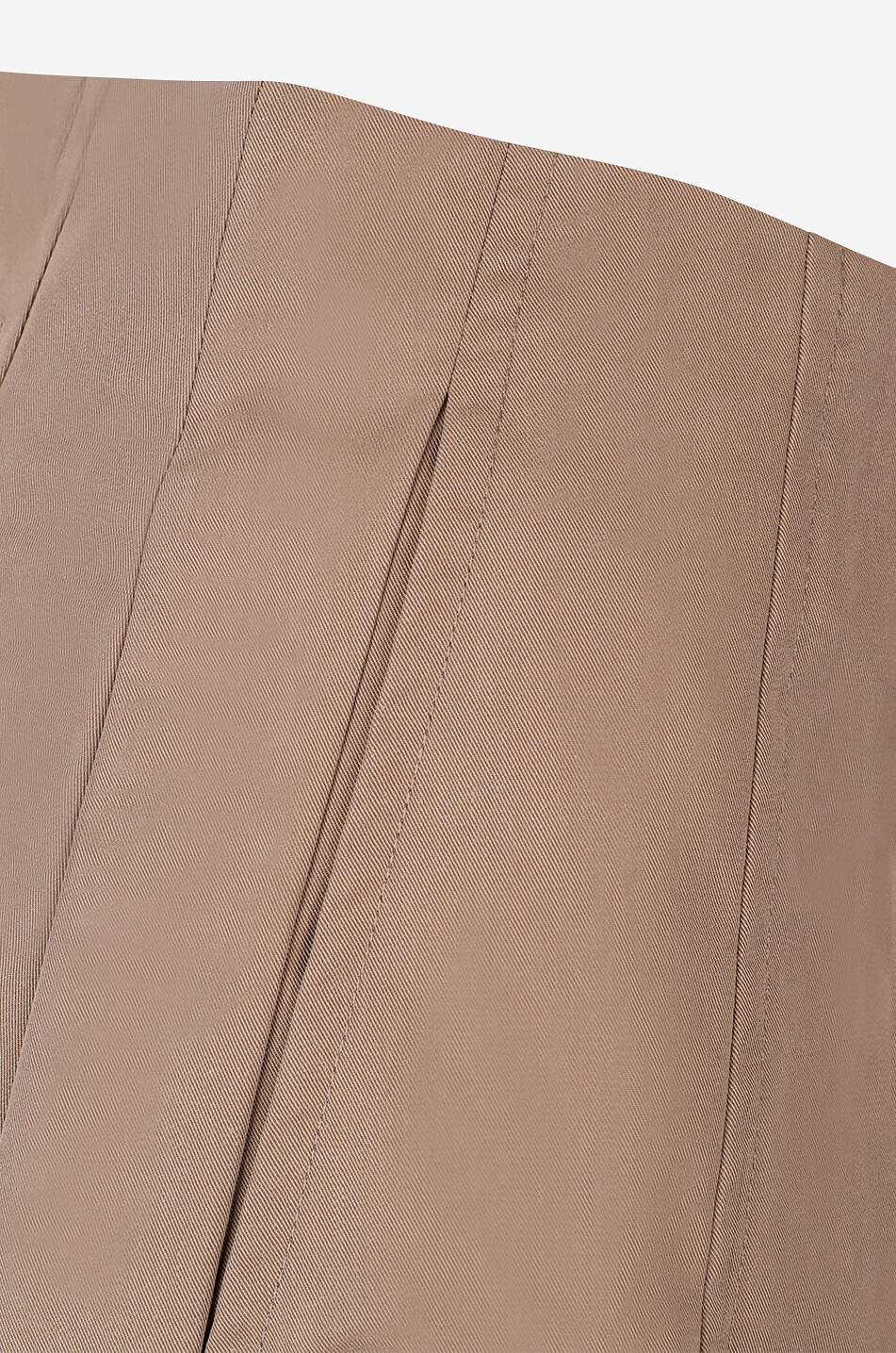 KALLMEYER Sutton godet mini skirt in twill Women BROWN 3