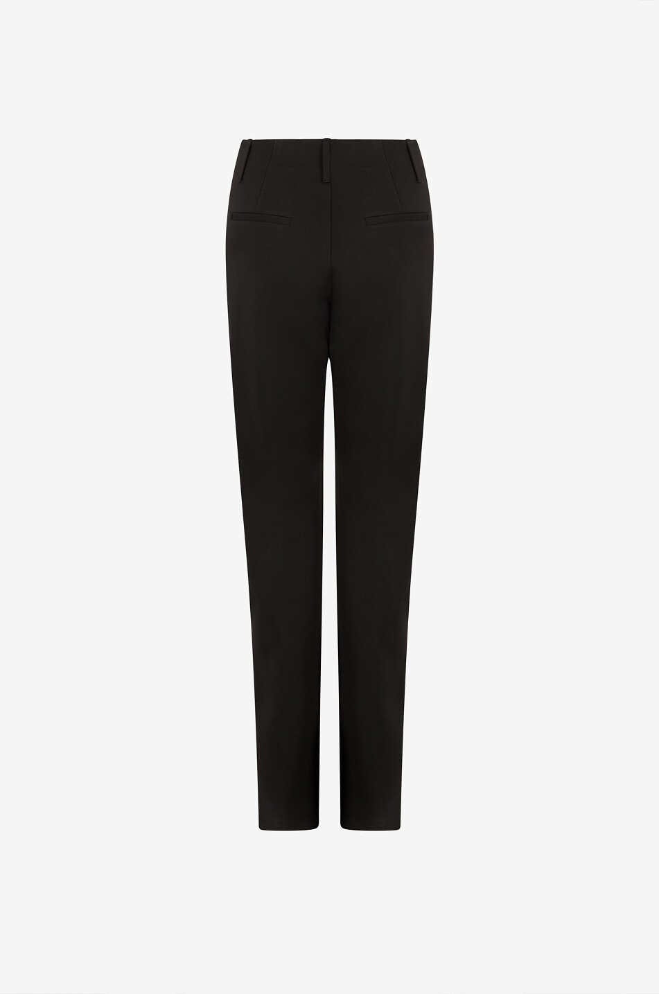 KALLMEYER Damian straight viscose blend cigarette trousers Women BLACK 2