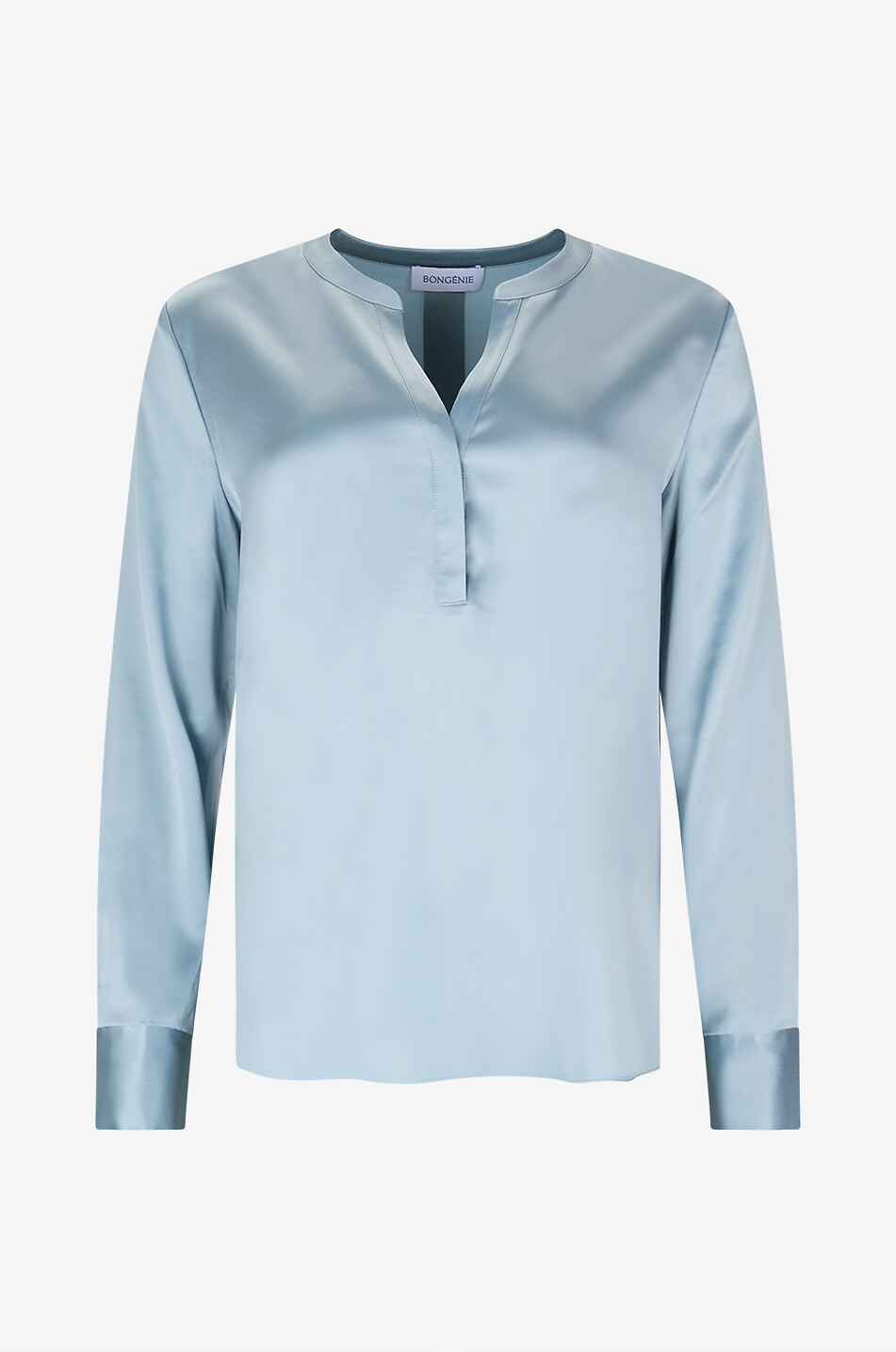 Blouse v-neck satin silk