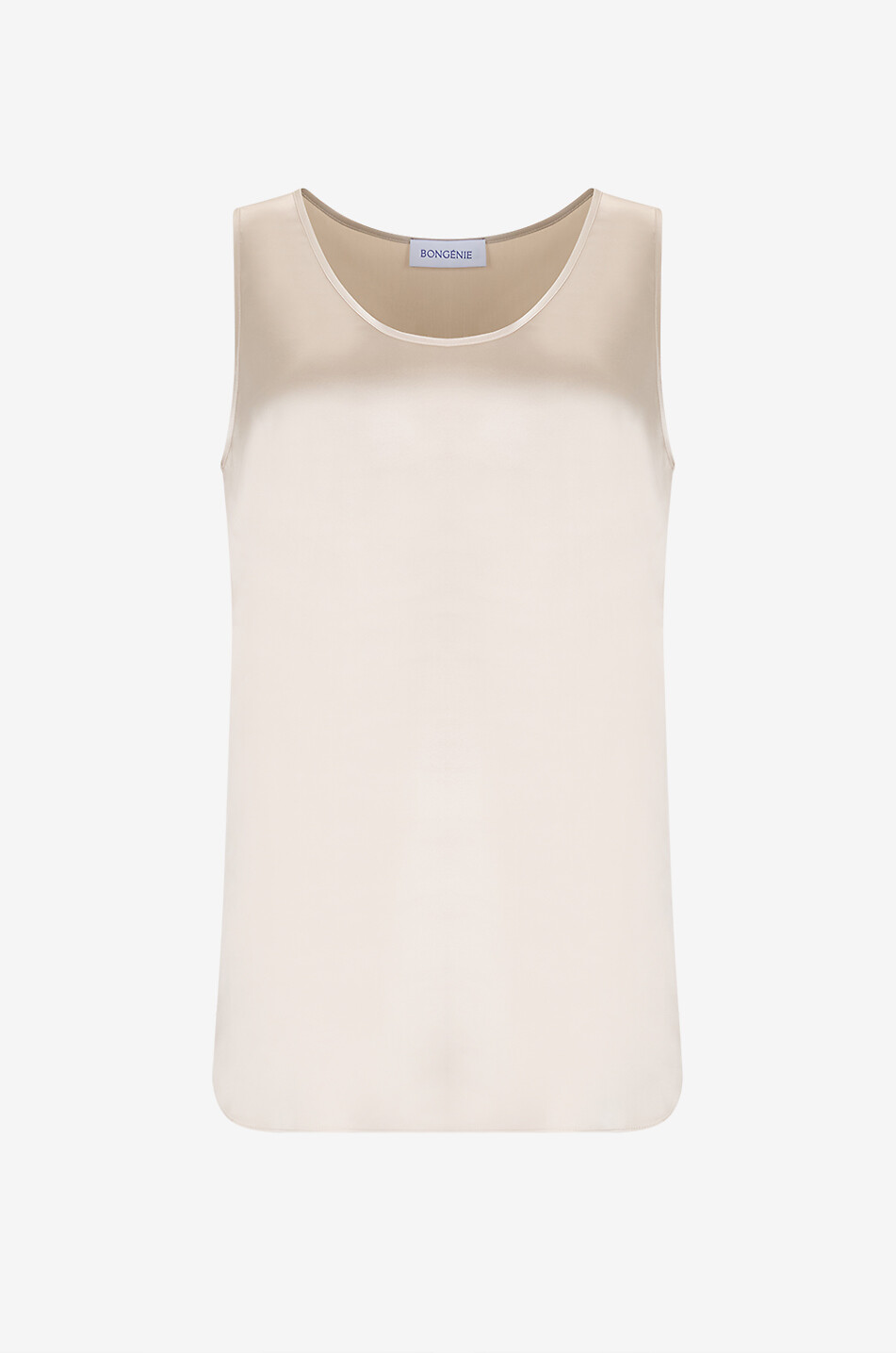 BONGENIE Crew-neck sleeveless silk top Women [akeneo-beigefonce] 1