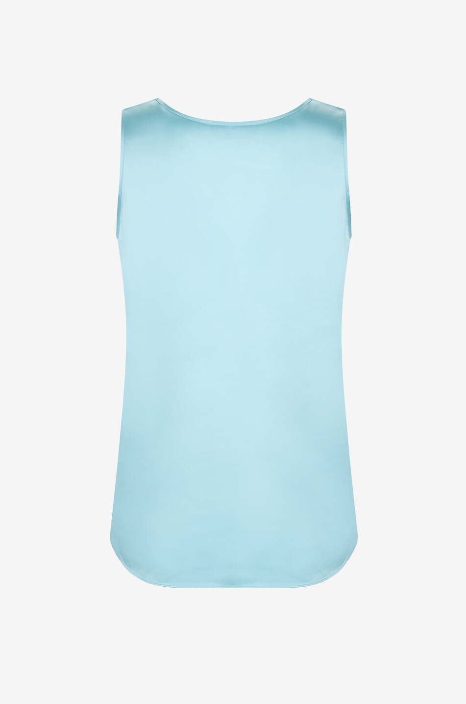 BONGENIE Crew-neck sleeveless silk top Women BLUE 2