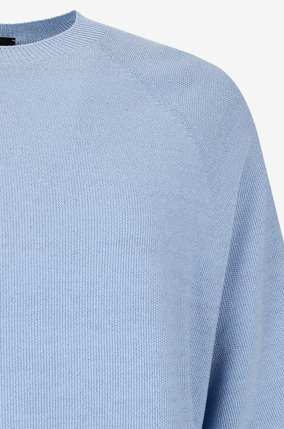 FABIANA FILIPPI Trapezförmiger Pullover mit Rundhalsausschnitt aus Baumwolle Damen HELLBLAU 3