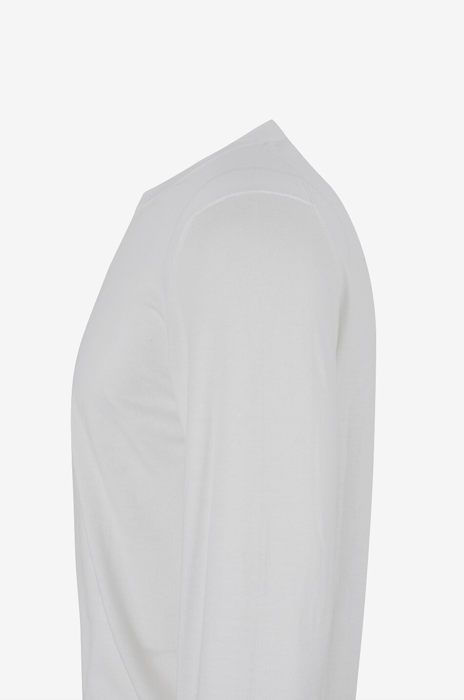 BRUNELLO CUCINELLI Taillierter Pullover mit Rundhalsausschnitt aus Baumwolle Herren WEISS 3